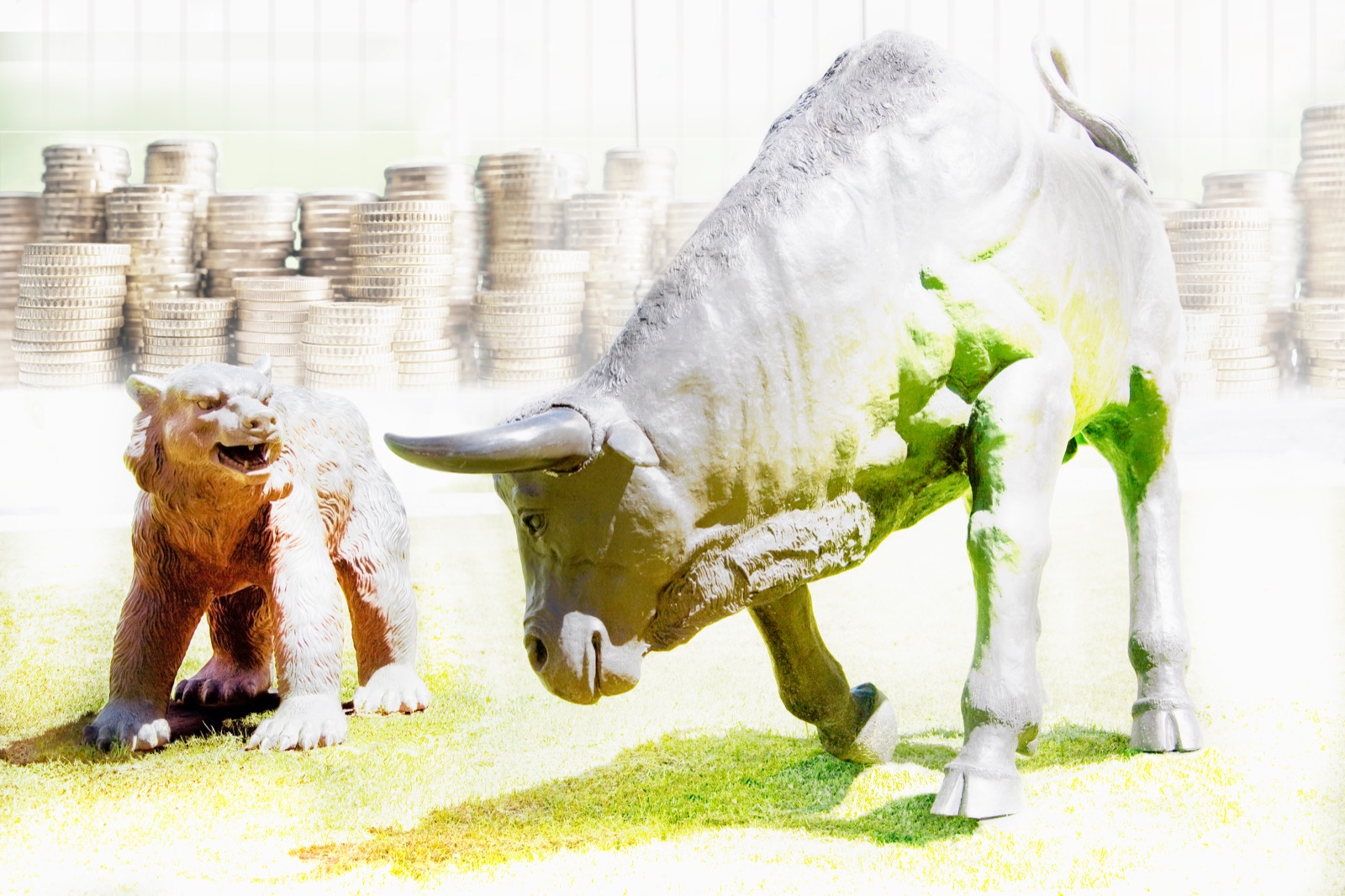 Bull and bear — crypto perpetual futures